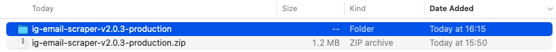 unzip Yellow Pages Extractor chrome extension